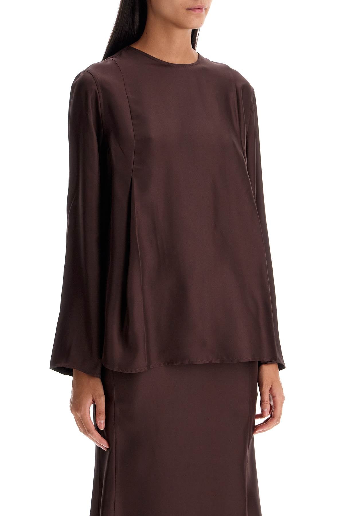 Loulou Studio silk adalyn blouse Topwear Loulou Studio