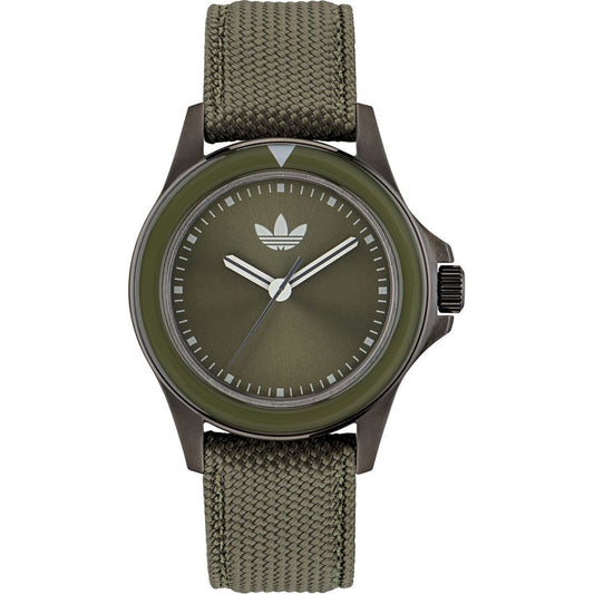 Adidas Green Fabric Dress Watch Adidas