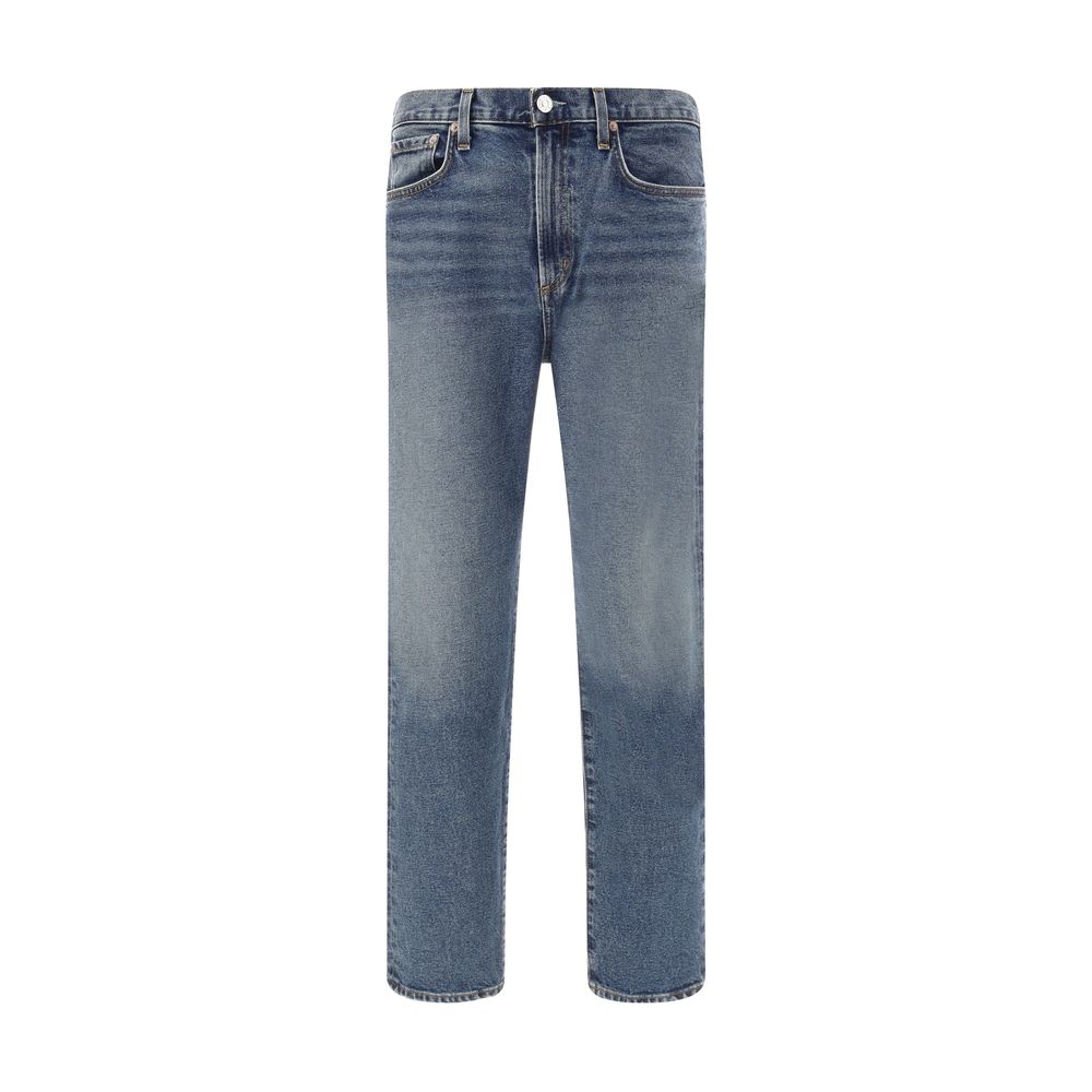 Agolde Blue Cotton Skinny Jeans Agolde