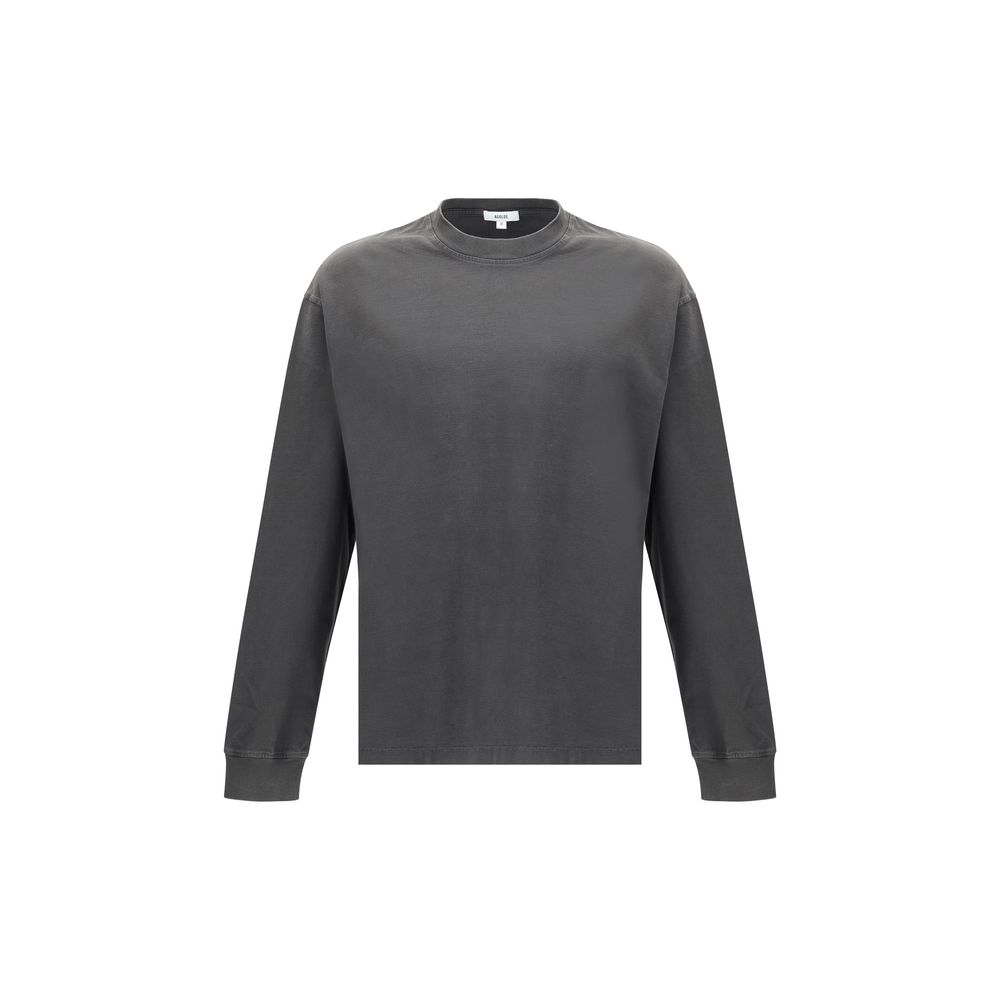 Agolde Gray Cotton Long Sleeve T-Shirt Agolde