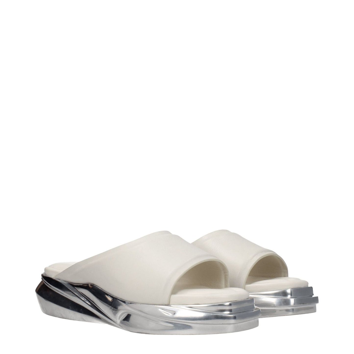 Alyx Gray Leather Slippers Alyx
