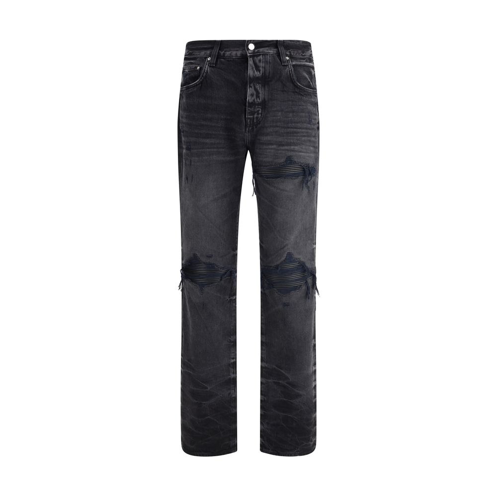 Amiri Black Cotton Straight-Leg Jeans Amiri