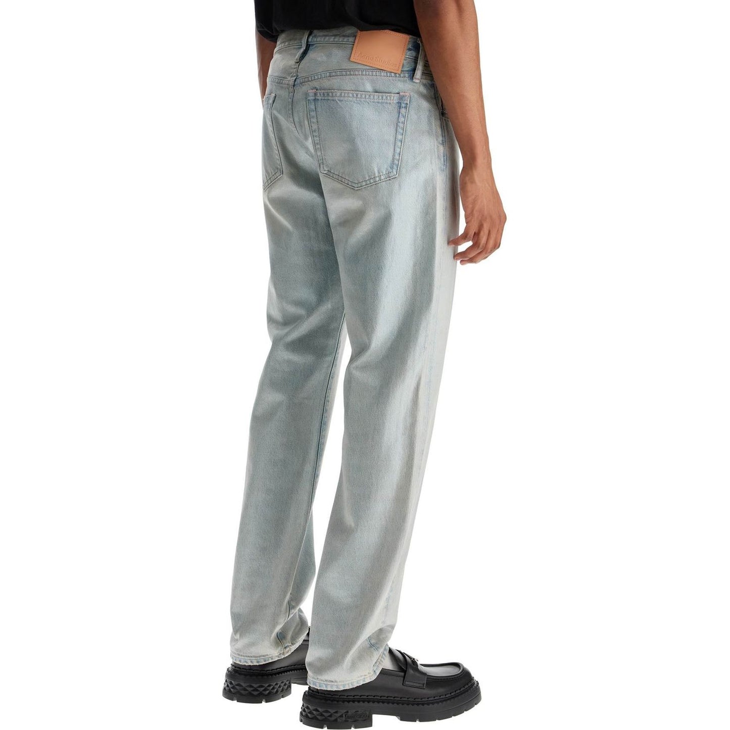 Acne Studios light blue straight cotton jeans model 1996