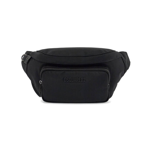 Dsquared2 black polyamide waist bag