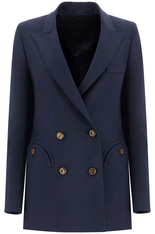 Blaze Milano navy blue virgin wool single-breasted blazer Jackets Blaze Milano