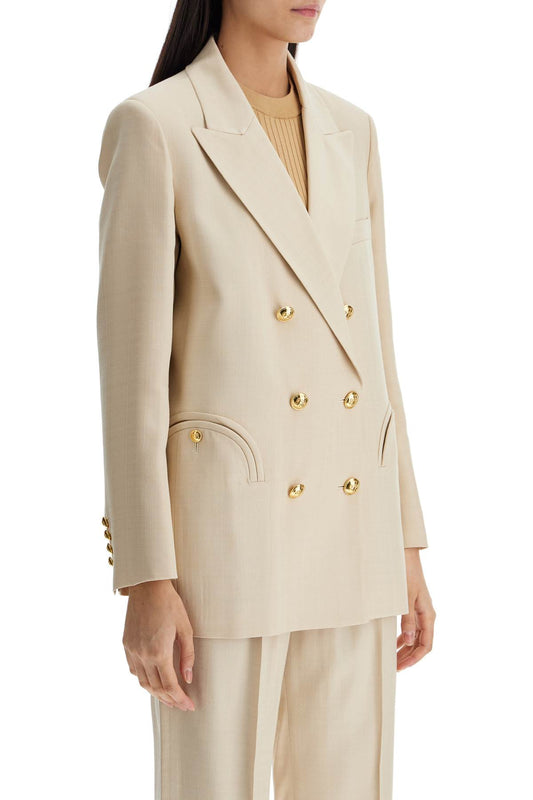 Blaze Milano ivory double-breasted viscose blazer Jackets Blaze Milano