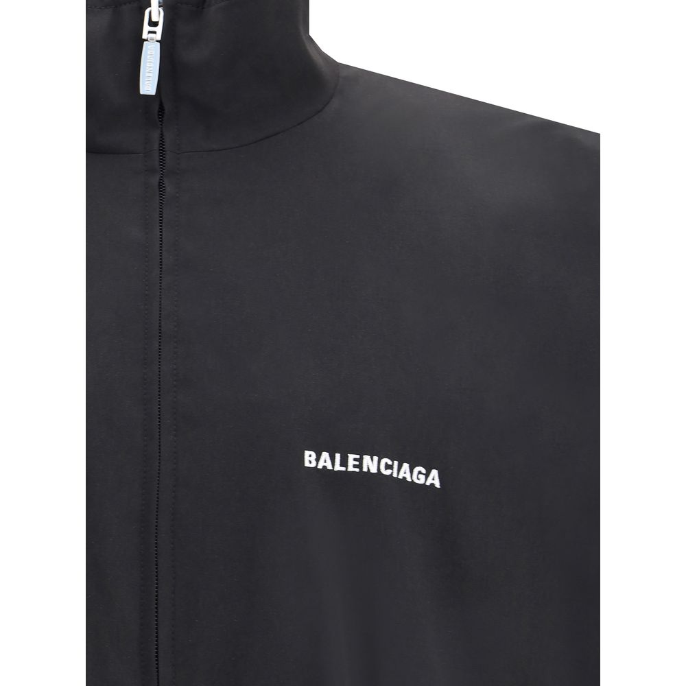 Balenciaga Black Polyester Shell Jacket