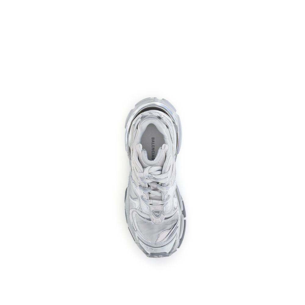 Balenciaga Silver Rubber Athletic Sneakers