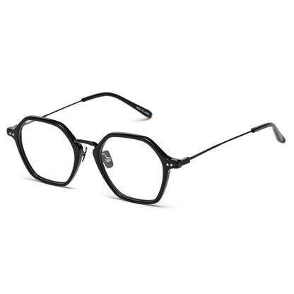 Belstaff Black Stainless Steel Glasses (Frames) Belstaff