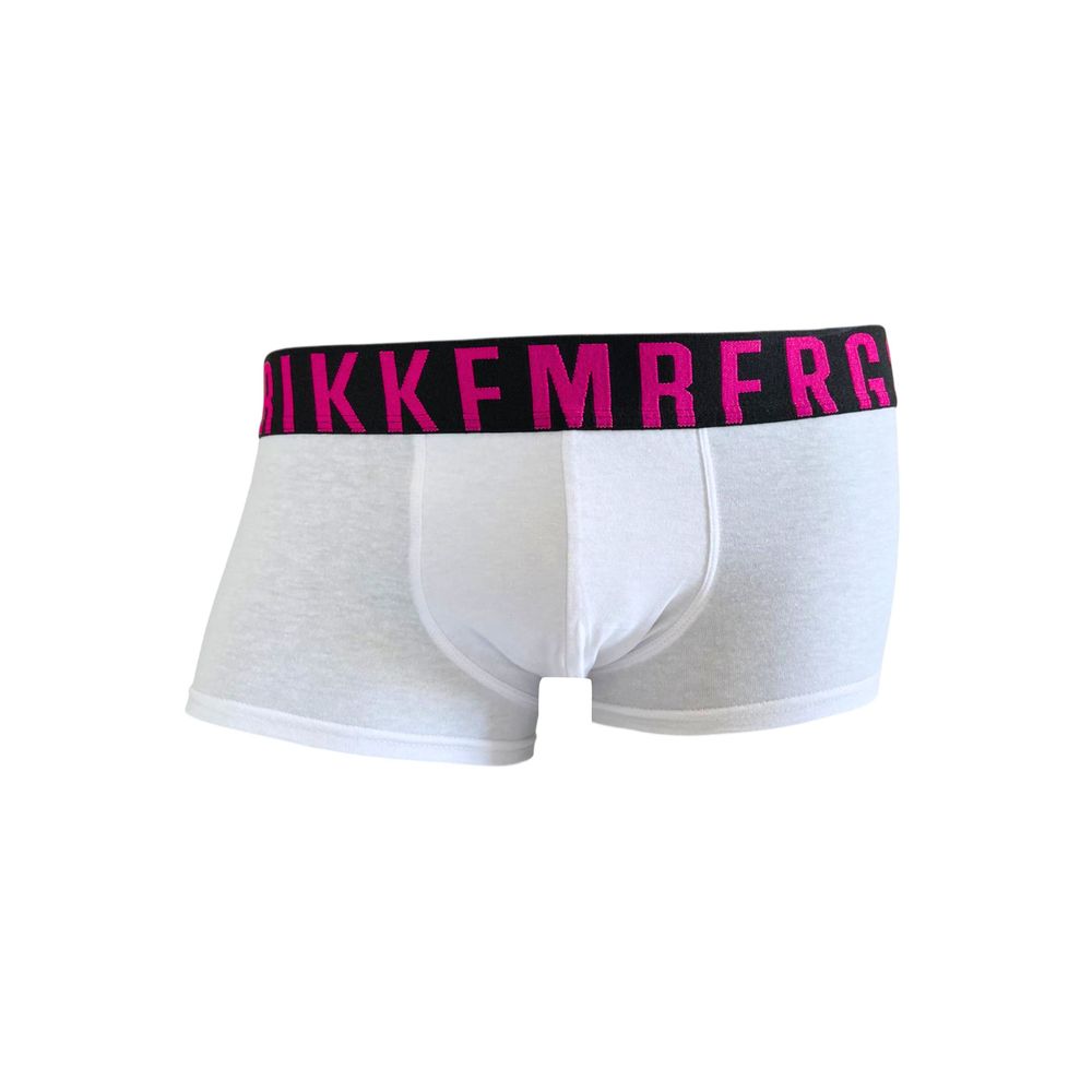Bikkembergs White Cotton Men Boxer Bikkembergs