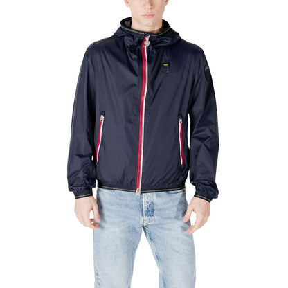 Blauer Blue Polyamide Shell Jacket Blauer