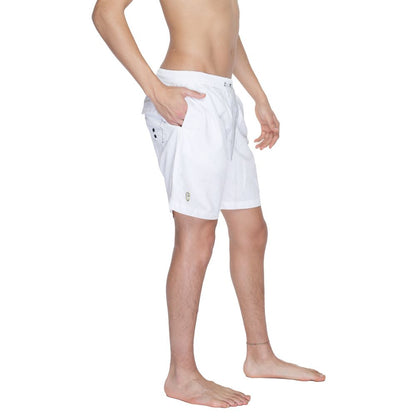 Blauer White Polyamide Swim Shorts