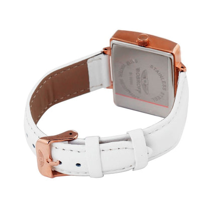Bobroff White Leather Dress Watch Bobroff