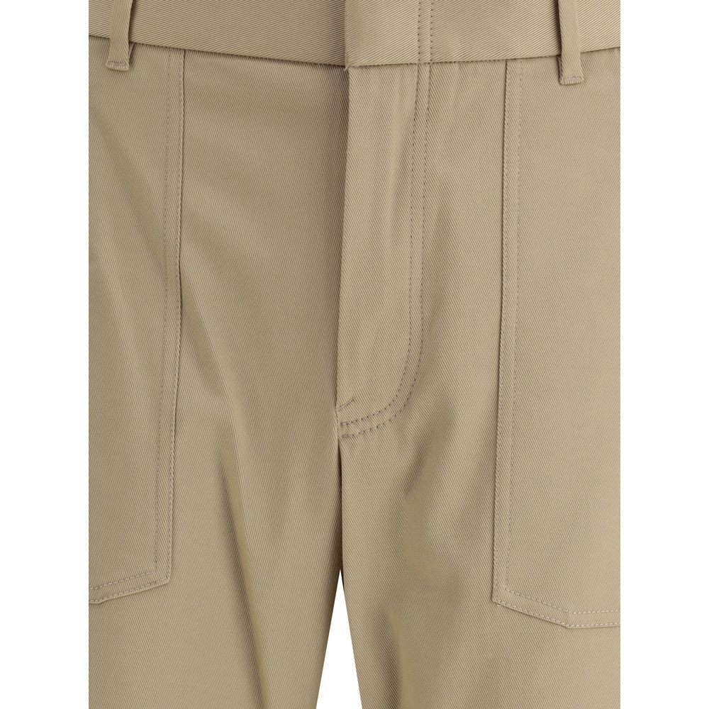 Brioni Beige Cotton Cargo Pants Brioni