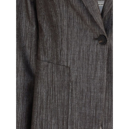 Brunello Cucinelli Bicolor Polyester Blazer Brunello Cucinelli