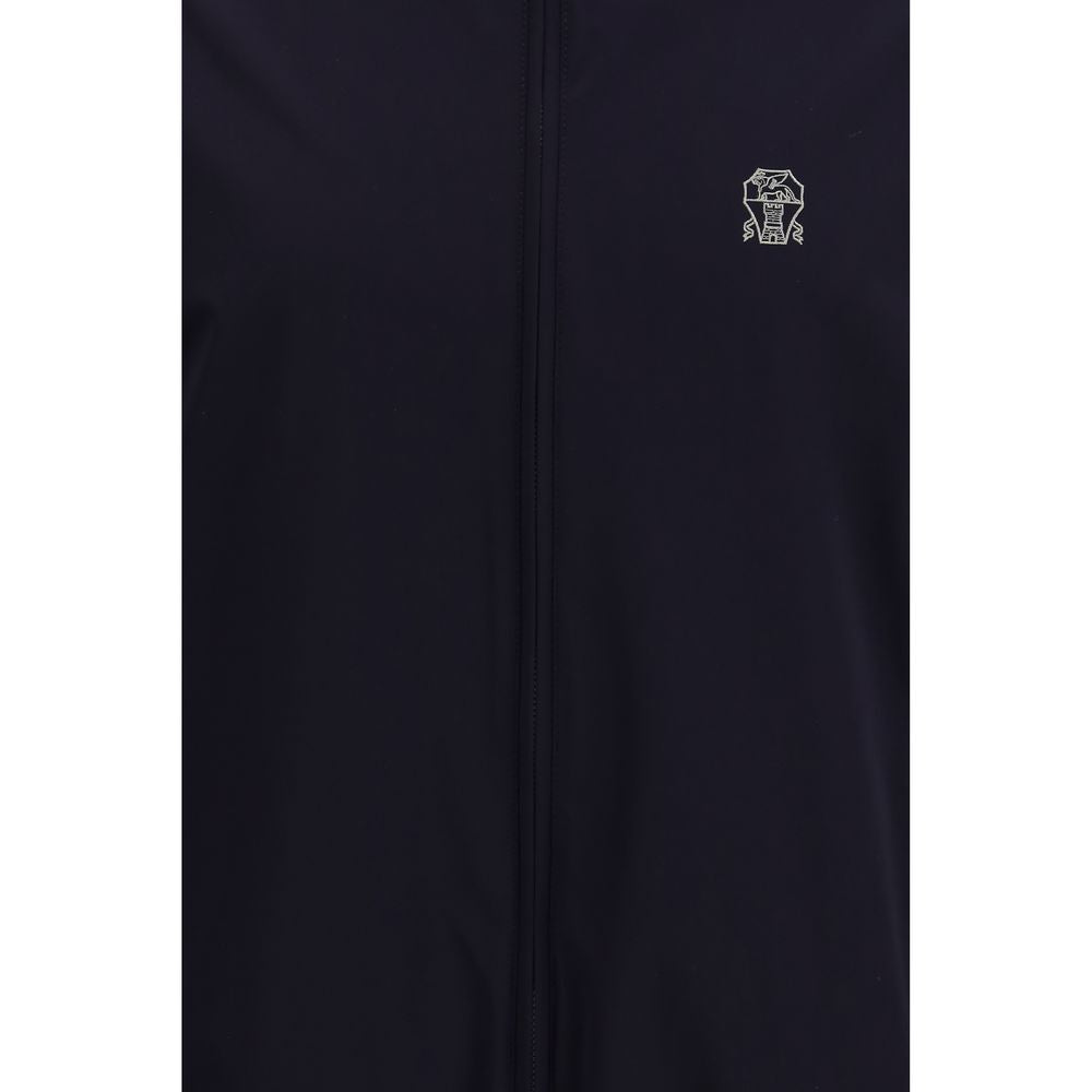 Brunello Cucinelli Blue Polyamide Shell Jacket 1728,72470364320,Blue,Brunello Cucinelli,Clothing,Jackets & Coats - Clothing,Men,New with tags,Shell Jackets - Jackets & Coats - Clothing,XL,XXL