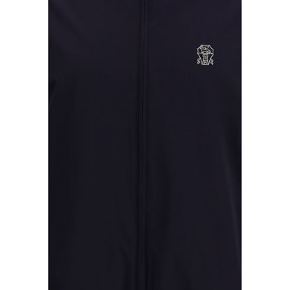 Brunello Cucinelli Blue Polyamide Shell Jacket 1728,72470364320,Blue,Brunello Cucinelli,Clothing,Jackets & Coats - Clothing,Men,New with tags,Shell Jackets - Jackets & Coats - Clothing,XL,XXL