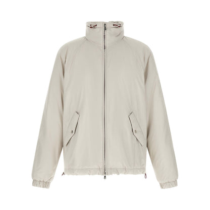 Brunello Cucinelli White Polyester Shell Jacket