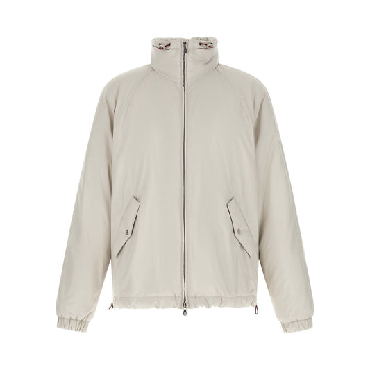 Brunello Cucinelli White Polyester Shell Jacket