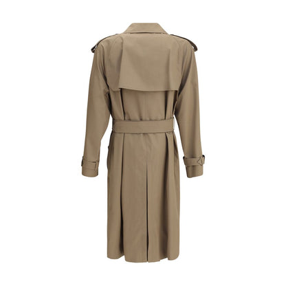 Burberry Beige Cotton Trench Coat Burberry