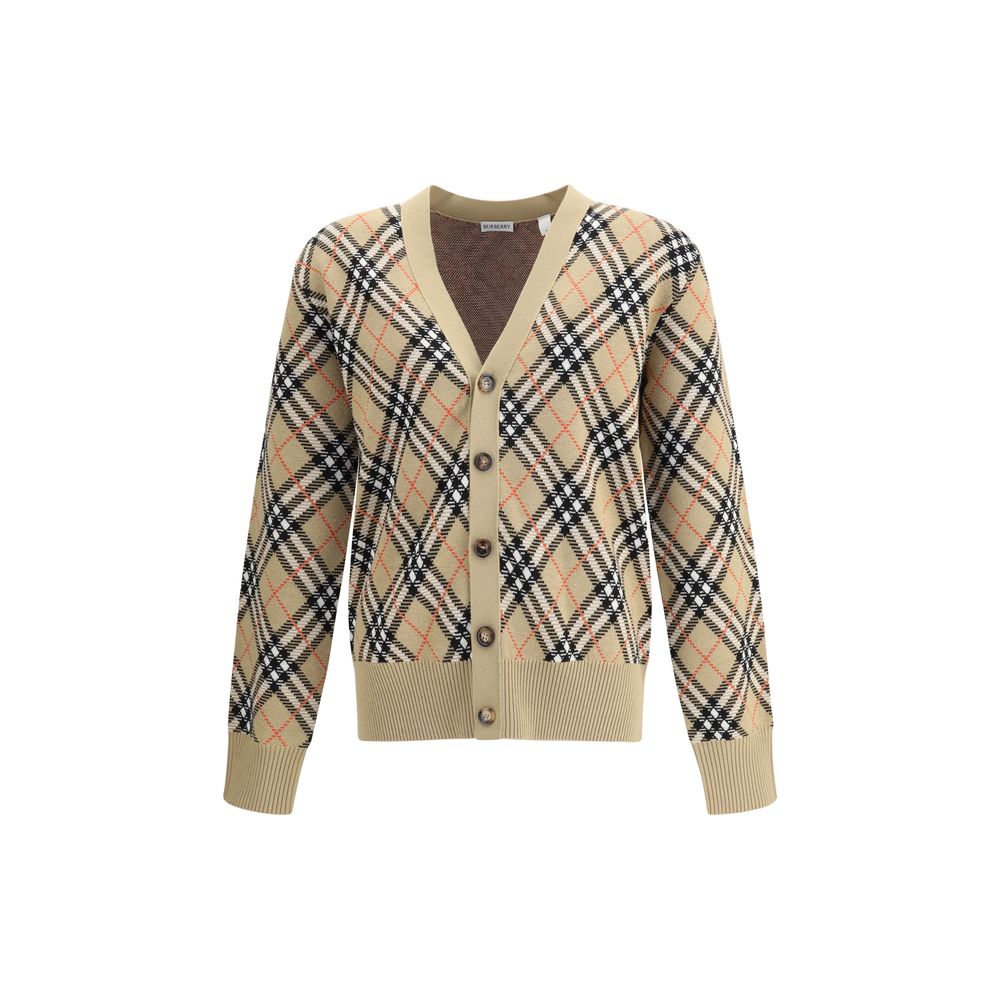 Burberry Beige Wool Cardigan Burberry