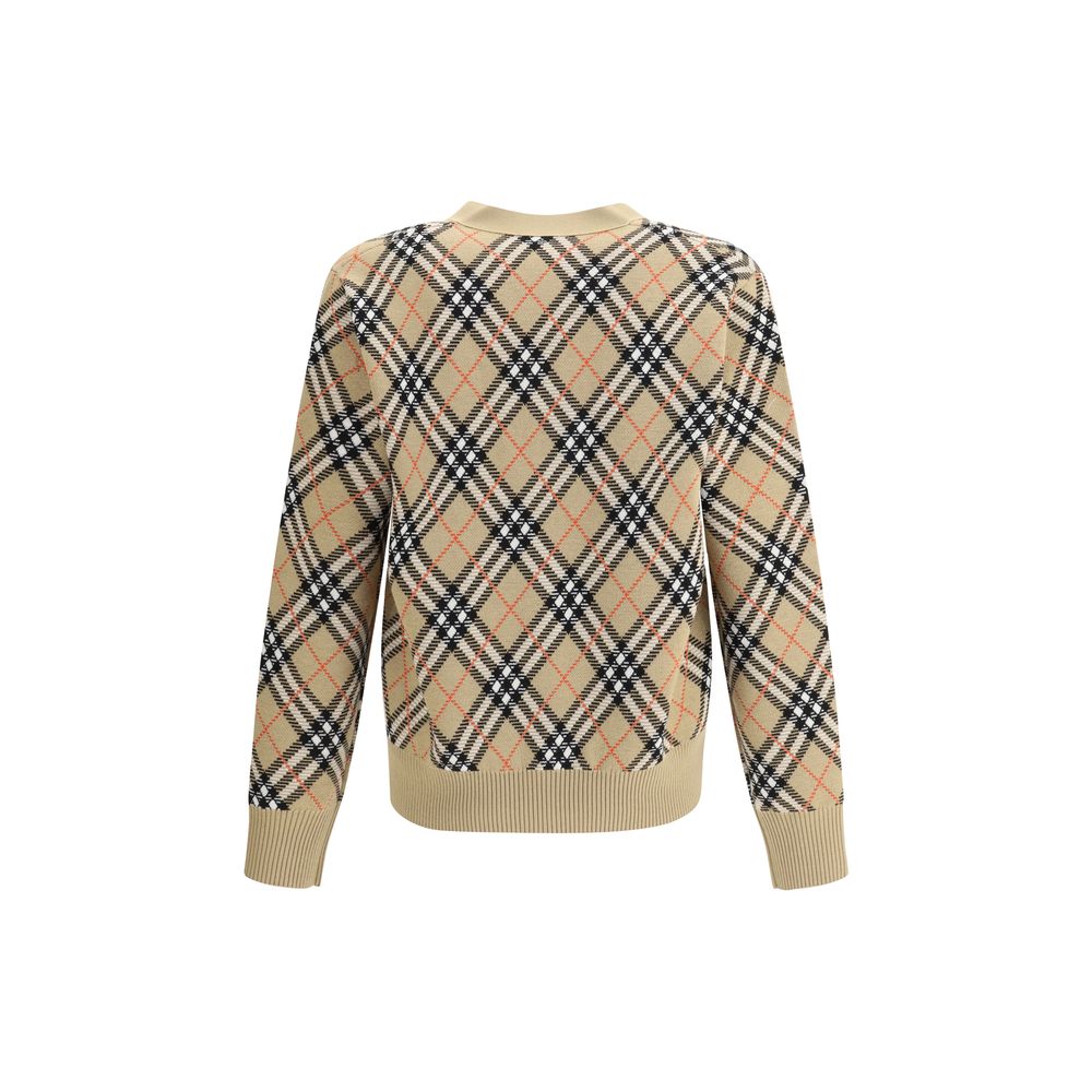 Burberry Beige Wool Cardigan Burberry