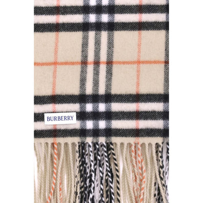 Burberry Beige Wool Scarf Burberry