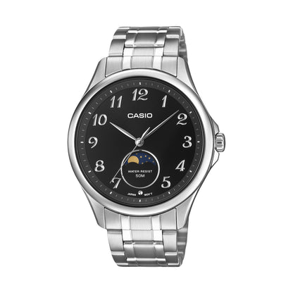 CASIO COLLECTION Mod. MOONPHASES - SILVER WATCHES