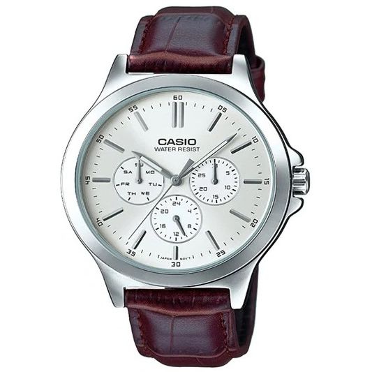 CASIO COLLECTION Mod. MULTIFUNCTION SILVER, Leather CASIO COLLECTION & VINTAGE