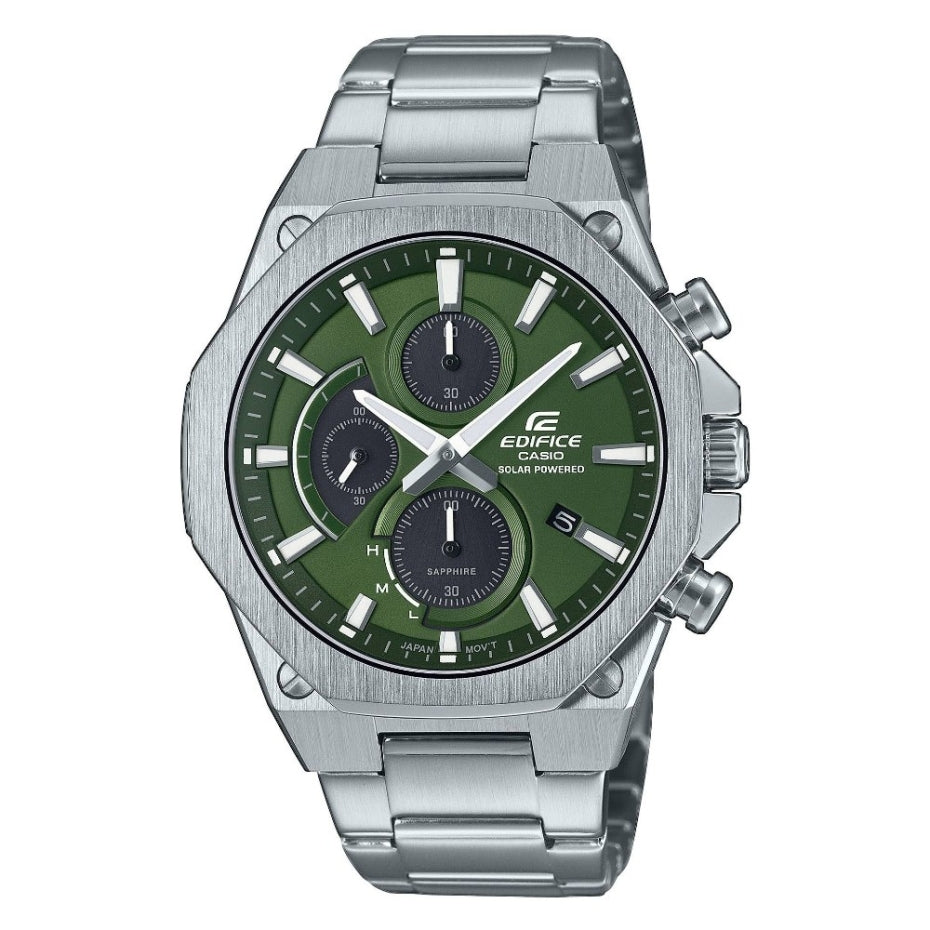 CASIO EDIFICE Mod. CHRONOGRAPH SLIM SAPPHIRE - GREEN New! WATCHES