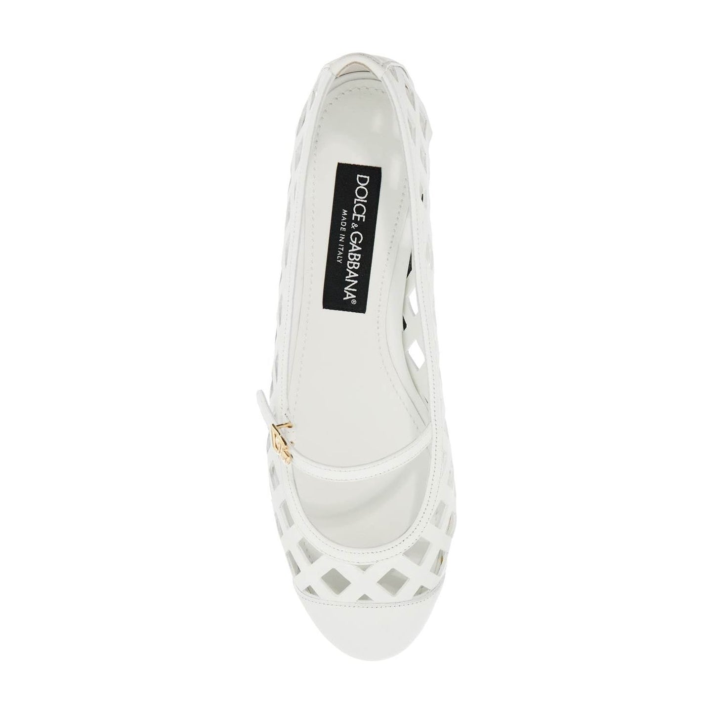 Dolce & Gabbana 'perforated leather odette Flat Shoes Dolce & Gabbana