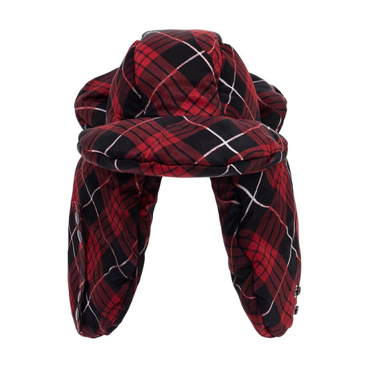 JEAN PAUL GAULTIER oversized tartan Colbacco technical fabric Scarves Hats & Gloves JEAN PAUL GAULTIER