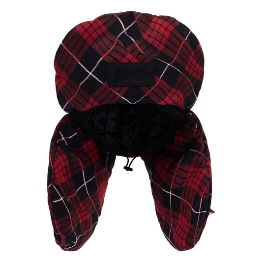 JEAN PAUL GAULTIER oversized tartan Colbacco technical fabric Scarves Hats & Gloves JEAN PAUL GAULTIER