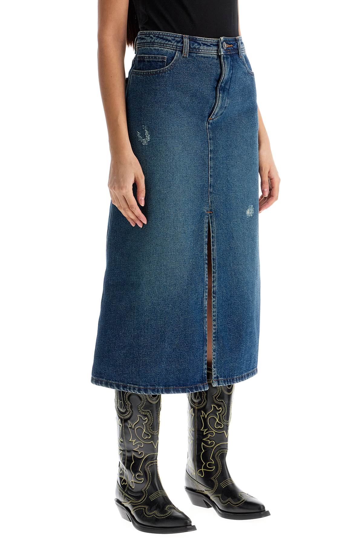 A.P.C. 'georgia denim midi skirt in Skirts A.P.C.