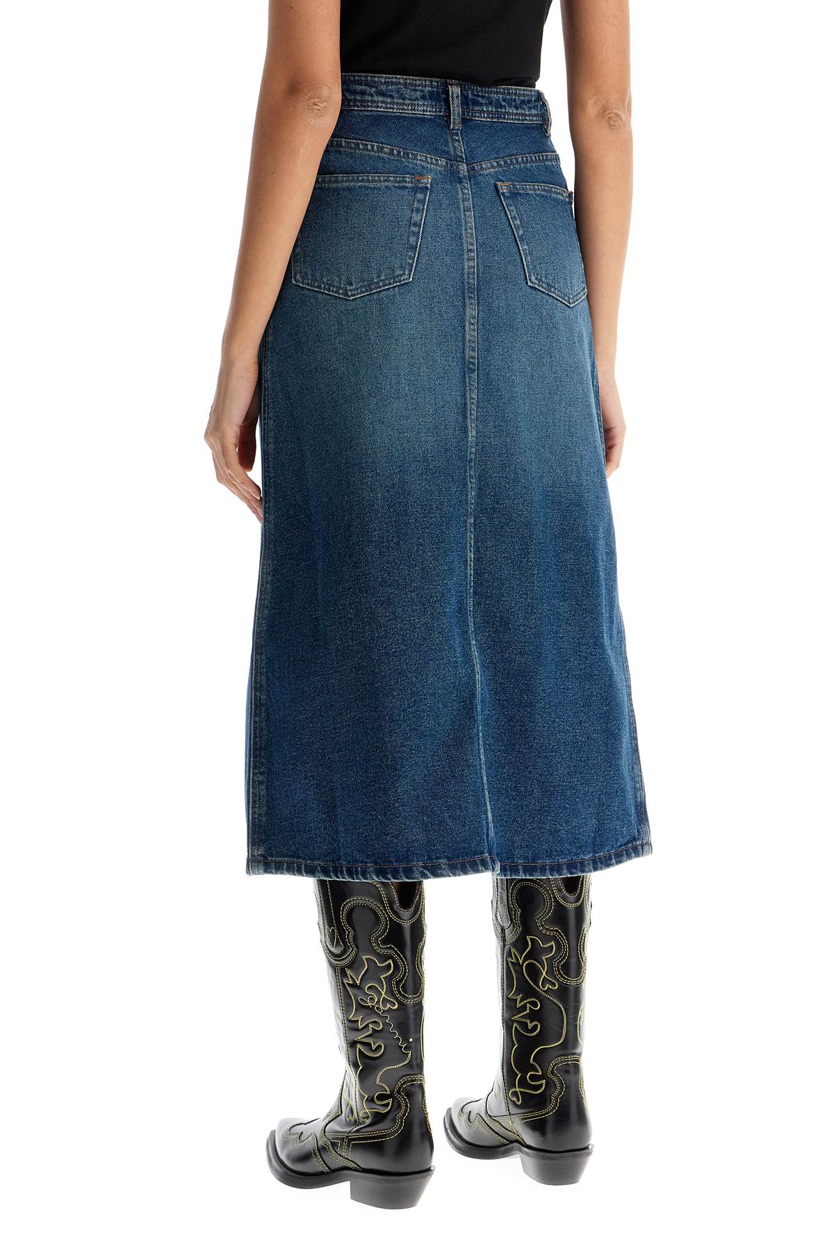 A.P.C. 'georgia denim midi skirt in Skirts A.P.C.