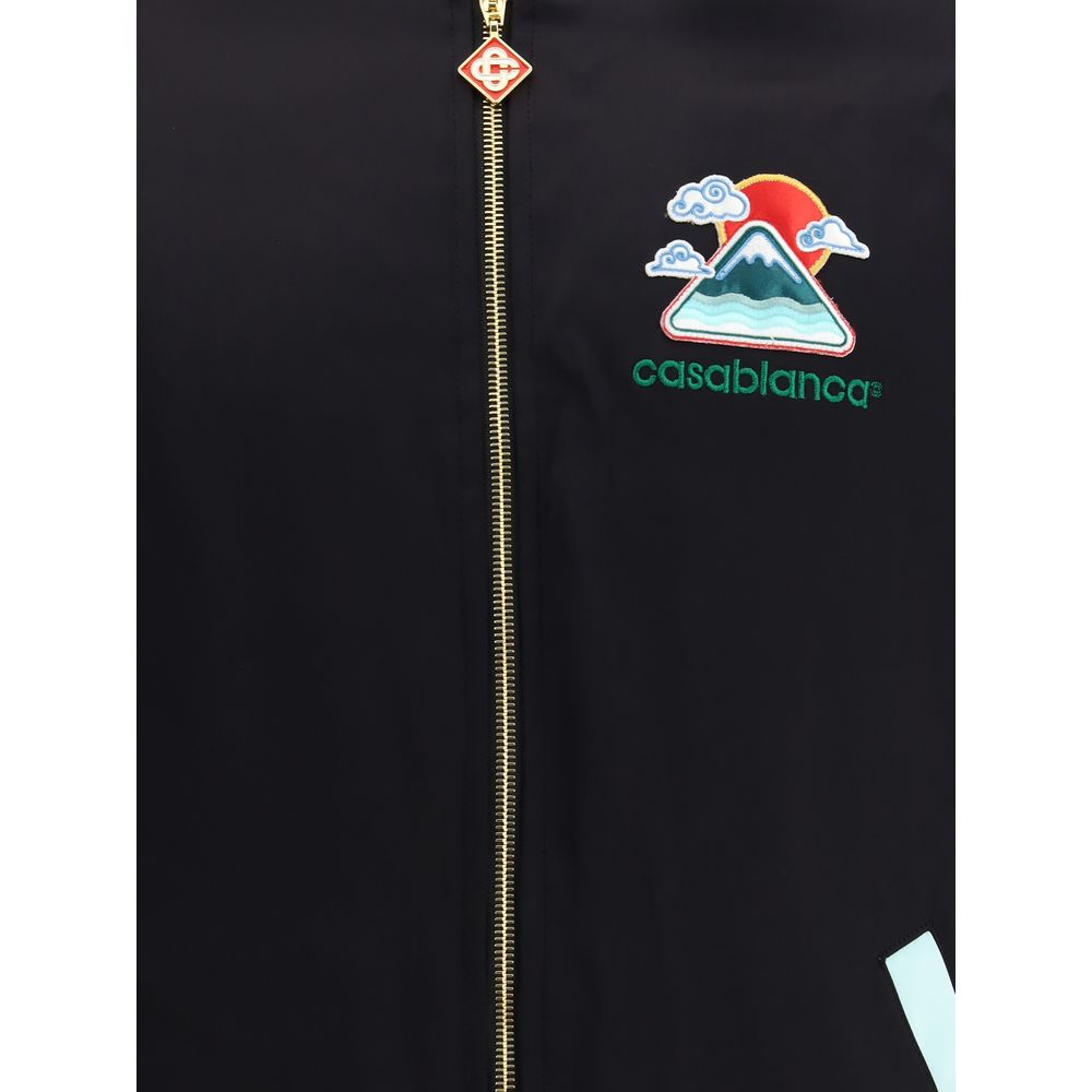 Casablanca Black Viscose Bomber Casablanca