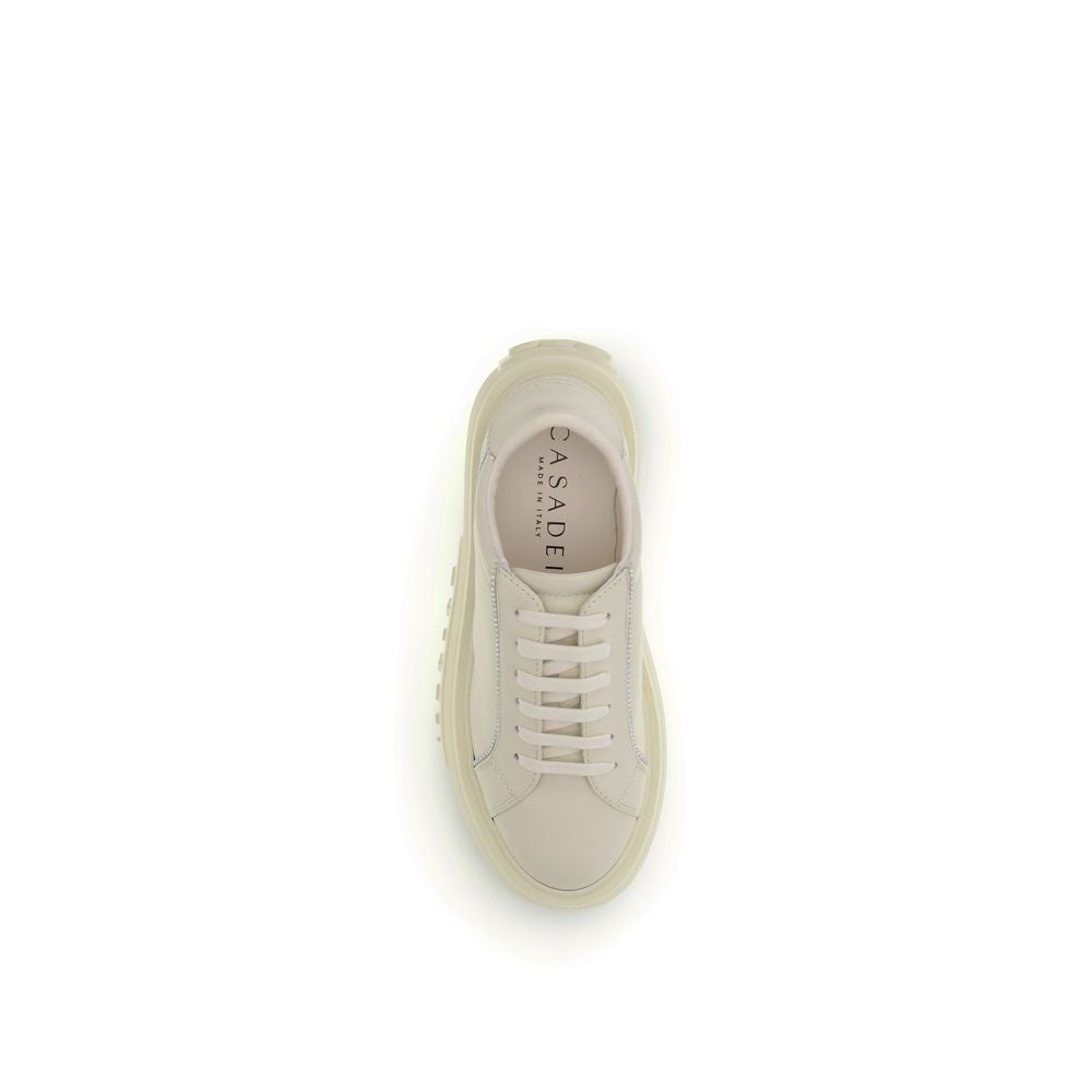 Casadei White Rubber Platform Sneakers Casadei