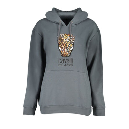Cavalli Class Grigio Polyester Woman Sweatshirt 1728,67403481248,Cavalli Class,Clothing,Gray,New with tags,Sweaters - Clothing,Sweatshirts - Sweaters - Clothing,Women,XL