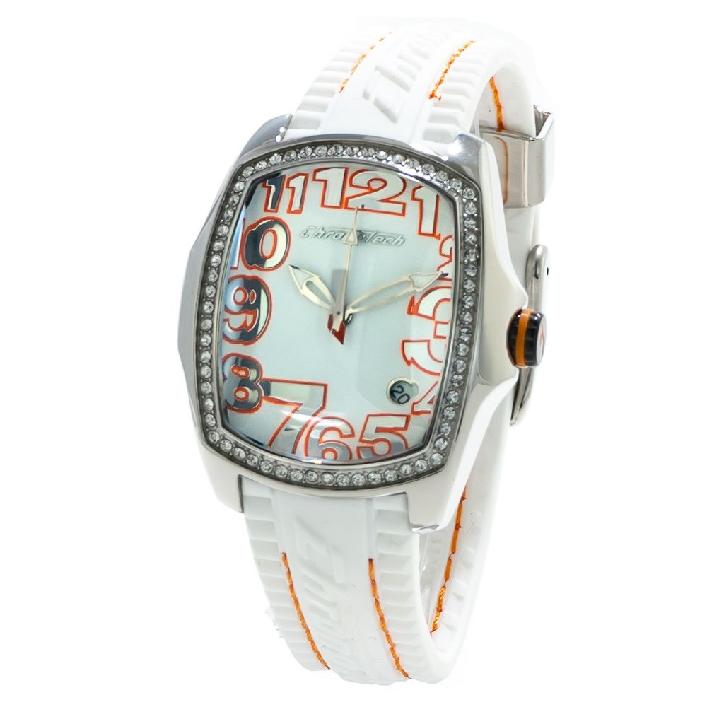 Chronotech White Rubber Sport Watch Chronotech