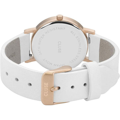 Cluse White Leather Dress Watch Cluse