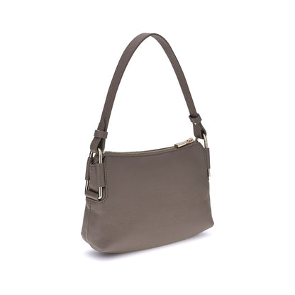 Coccinelle Gray Calf Leather Bos Taurus Shoulder Bag Coccinelle