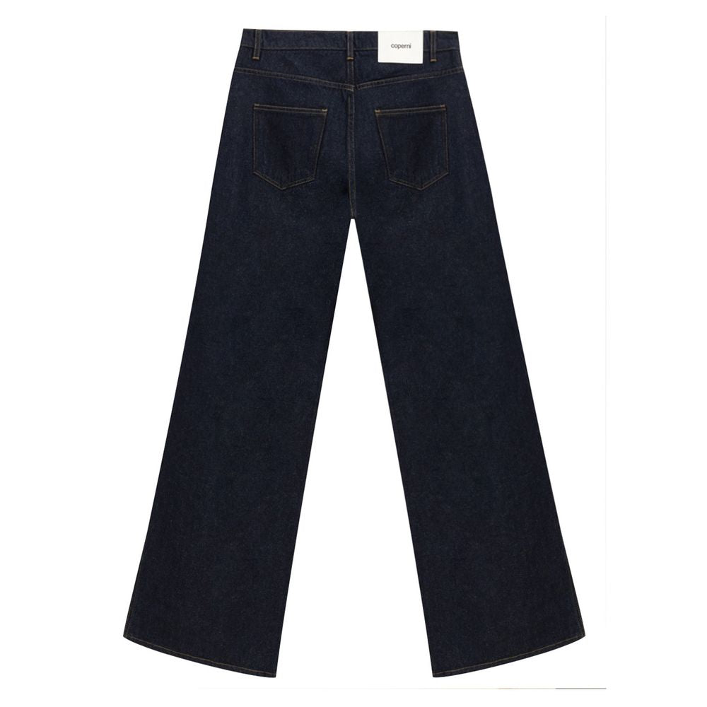 Coperni Blue Cotton High-Waisted Jean Coperni