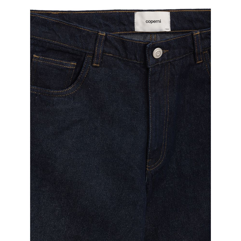 Coperni Blue Cotton High-Waisted Jean Coperni