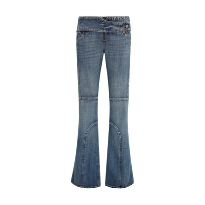 Coperni Blue Polyester Flared Jeans Coperni