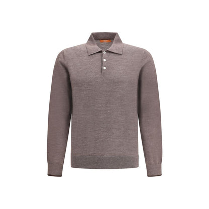 Cruna Gray Wool Sweatshirt Cruna