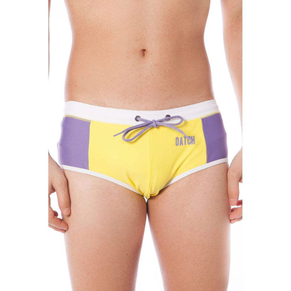 Datch Giallo Poliammide Men Swim Brief Datch