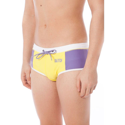 Datch Giallo Poliammide Men Swim Brief Datch