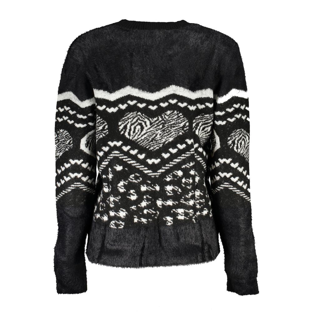 Desigual Black Acrylic Women Sweater with Metallic Fiber Desigual