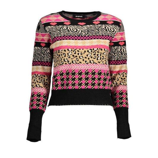 Desigual Black Viscose Women Sweater Desigual