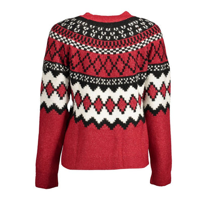 Desigual Red Polyester Women Sweater Desigual